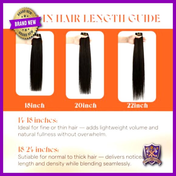 18 Inch Clip In Human Hair Extensions 120g Remy Hair Heat Stylable main image 6